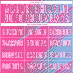 Custom Soccer Jersey with Personalized Name and Number - Light Blue Pink-White Lines Personalized Light Blue Pink-White Line