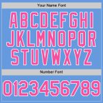 Custom Name and Number Personalized Light Blue Pink-White Mesh Baseball Jersey - Authentic Throwback Team Edition Personalized