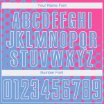 Personalized Light Blue Pink White Soccer Jersey Uniform for Kids and Adults Personalized Light Blue Pink-White Sublimation