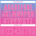 Custom Soccer Jersey with Name and Number - Personalized Light Blue Pink-White Sublimation Team Uniform Personalized Light