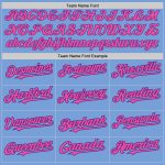 Personalized Light Blue Pinstripe Baseball Jersey with Custom Name and Number - Authentic Fade Fashion Personalized Light