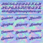 Custom Holographic Vaporwave Performance Golf Polo Shirt - Personalized Light Blue Purple 3D Abstract Design Team Name & Number