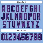Custom Name and Number Light Blue Purple-Black Hockey Jersey Lace Neck - Personalized Team Apparel Personalized Light Blue