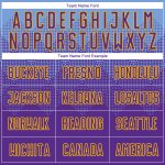 Custom Name and Number Soccer Jersey - Personalized Light Blue Purple Gold Sublimation Uniform Personalized Light Blue Purple-Gold
