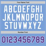 Personalized Light Blue Purple White Basketball Jersey - Authentic Throwback Design Personalized Light Blue Purple-White