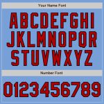 Custom Name and Number Baseball Jersey - Authentic Light Blue Red-Black Raglan Sleeves Personalized Light Blue Red-Black