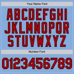 Custom Light Blue Red-Black Authentic Baseball Jersey with Personalized Name and Number - Sleeveless Team Apparel Personalized