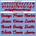 Custom Name Number Authentic Basketball Jersey Light Blue Red-Black Personalized Team Edition Personalized Light Blue Red-Black