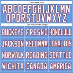Personalized Authentic Throwback Baseball Jersey - Light Blue Red Black Mesh Personalized Light Blue Red-Black Mesh Authentic