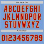 Customizable Authentic Baseball Jersey with Name and Number - Light Blue Red-Gold Design Personalized Light Blue Red-Gold