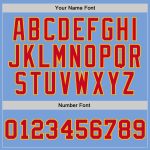 Custom Light Blue Red-Gold Basketball Jersey with Personalized Name and Number - Authentic Throwback Style Personalized Light