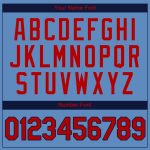 Personalized Light Blue Red Navy Baseball Jersey - Authentic Sports Apparel Personalized Light Blue Red-Navy Authentic Baseball