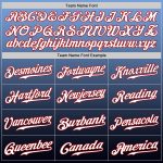 Custom Name and Number Baseball Jersey - Light Blue Red-Navy Authentic Fade Fashion Team Jersey Personalized Light Blue Red-Navy