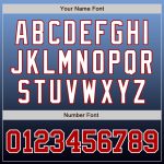 Custom Name and Number Baseball Jersey - Light Blue Red-Navy Authentic Fade Fashion Team Jersey Personalized Light Blue Red-Navy