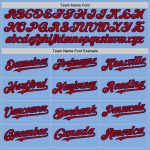 Personalized Light Blue Red-Navy Baseball Jersey - Authentic Sleeveless Design Personalized Light Blue Red-Navy Authentic