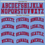 Personalized Light Blue Red Navy Basketball Jersey - Authentic Throwback Style Personalized Light Blue Red-Navy Authentic