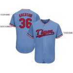 Personalized Light Blue Red Navy Baseball Jersey for Men and Women, Custom Sports Apparel Personalized Light Blue Red-Navy