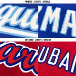 Personalized Light Blue Red Navy Baseball Jersey for Men and Women, Custom Sports Apparel Personalized Light Blue Red-Navy