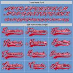 Custom Name and Number Hockey Jersey Light Blue Red-Navy - Personalized Team Jersey Personalized Light Blue Red-Navy Hockey