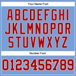 Custom Name Number Basketball Jersey Authentic Red-Cream Light Blue Red Pinstripe - Personalized Team Apparel Personalized