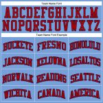 Personalized Custom Name Number Red Navy Basketball Jersey Light Blue Red Pinstripe Personalized Light Blue Red Pinstripe