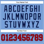 Personalized Custom Name Number Red Navy Basketball Jersey Light Blue Red Pinstripe Personalized Light Blue Red Pinstripe