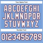 Custom Name Number Authentic Basketball Jersey Light Blue Red Pinstripe White Navy - Personalized Team Jersey Personalized