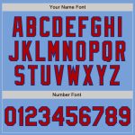 Custom Name Number Varsity Letterman Jacket Light Blue Red Royal Two Tone Bomber Personalized Light Blue Red-Royal Bomber
