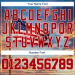 Custom Name and Number 3D American Flag Baseball Jersey - Personalized Light Blue Red-White Fashion Team Apparel Personalized