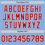 Personalized Light Blue Red White Baseball Jersey - Authentic Sleeveless Design Personalized Light Blue Red-White Authentic