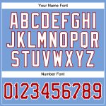 Custom Name and Number Authentic Sleeveless Baseball Jersey - Personalized Light Blue Red-White Team Jersey Personalized