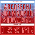 Custom Name and Number Soccer Jersey - Personalized Light Blue Red-White Sublimation Team Uniform Personalized Light Blue