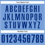 Custom Light Blue Royal Baseball Jersey - Personalized Team Name & Number Personalized Light Blue Royal Authentic Baseball