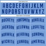 Custom Light Blue Royal Baseball Jersey - Personalized Team Name & Number Personalized Light Blue Royal Authentic Baseball