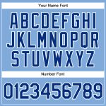 Personalized Light Blue Royal Gold Baseball Jersey - Authentic Custom Sports Apparel Personalized Light Blue Royal-Gold Authentic
