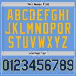 Custom Light Blue Royal-Gold Baseball Jersey - Personalized Team Name & Number, Authentic Throwback Design Personalized Light