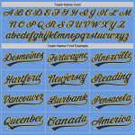 Custom Light Blue Royal-Gold Baseball Jersey - Personalized Team Name & Number, Authentic Throwback Design Personalized Light