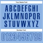 Custom Name Number Personalized Light Blue Golf Polo Shirt - Royal Performance Vapor Style Personalized Light Blue Royal