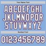 Custom Name and Number Baseball Jersey - Sleeveless Light Blue Red Authentic Team Apparel Personalized Light Blue Royal-Red
