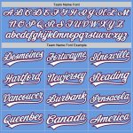 Custom Name and Number Authentic Light Blue Royal-Red Baseball Jersey - Personalized Team Jersey Personalized Light Blue