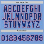 Custom Light Blue Royal-Red Basketball Jersey with Personalized Name and Number - Authentic Throwback Design Personalized