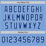 Custom Name and Number Light Blue Royal-White Authentic Baseball Jersey - Personalized Team Gear Personalized Light Blue