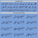 Custom Name and Number Light Blue Royal-White Authentic Baseball Jersey - Personalized Team Gear Personalized Light Blue