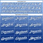 Custom Name and Number Authentic Fade Baseball Jersey - Light Blue Royal-White Fashion Design Personalized Light Blue Royal-White