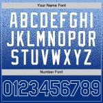 Custom Name and Number Authentic Fade Baseball Jersey - Light Blue Royal-White Fashion Design Personalized Light Blue Royal-White