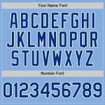 Custom Name and Number Personalized Light Blue Royal-White Baseball Jersey Sleeveless Authentic Team Personalized Light Blue