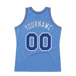 Custom Name and Number Personalized Light Blue Royal-White Basketball Jersey Authentic Throwback Team Edition Personalized