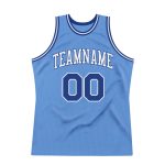 Custom Name and Number Personalized Light Blue Royal-White Basketball Jersey Authentic Throwback Team Edition Personalized