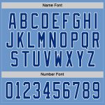 Personalized Light Blue Hockey Jersey - Royal White Custom Team Jersey Personalized Light Blue Royal-White Hockey Jersey