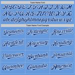 Personalized Authentic Baseball Jersey Custom Name Number Light Blue Royal-White Mesh Throwback Style Personalized Light
